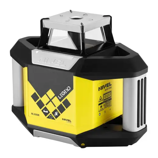 Laser rotacyjny niwelator czerwony Nivel System NL300R DIGITAL + statyw SJJ1 + łata laserowa LS24